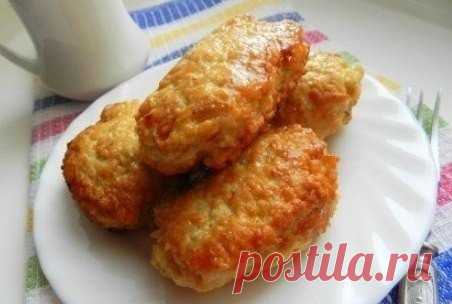 Супер пышные котлеты из куриного фарша с овсяными хлопьями.