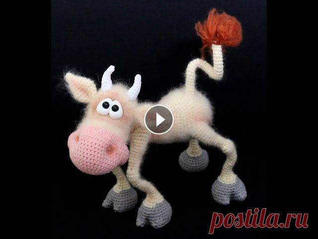 Весёлая Коровка (ч 1) #1 #коровакрючком #символ2021 #игрушкикрючком #вязаниекрючком #вязаниеигрушек #декоративныеигрушкикрючком #вязаныеигрушки #митровцитатьяна #бычоккрючком ...