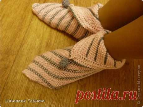 Суперпростые тапочки-носочки для начинающих фей!