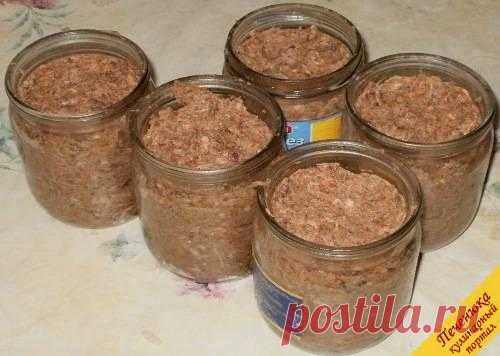 Паштет из печени консервированный