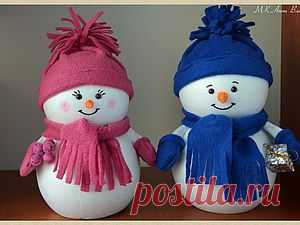 МК Снеговичка - просто и быстро! - Ярмарка Мастеров - ручная работа, handmade