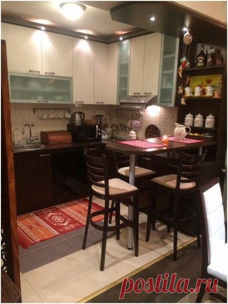 Много идей для модного и удобного дизайна маленькой кухни