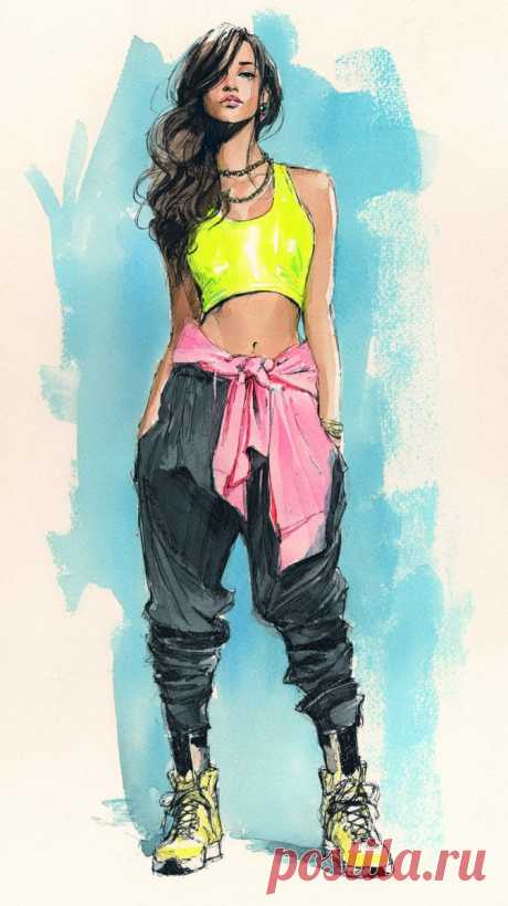 Яркий образ в неоновом стиле: смелый микс трендов и уверенность. Нейросеть Миджорни - Midjourney примеры промтов - Форум ИИ о нейросетях - Yes Ai