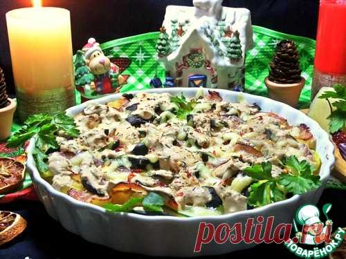 Картофель с беконом под сыром - кулинарный рецепт