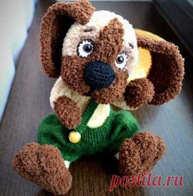 1000 схем амигуруми на русском: Щенок амигуруми