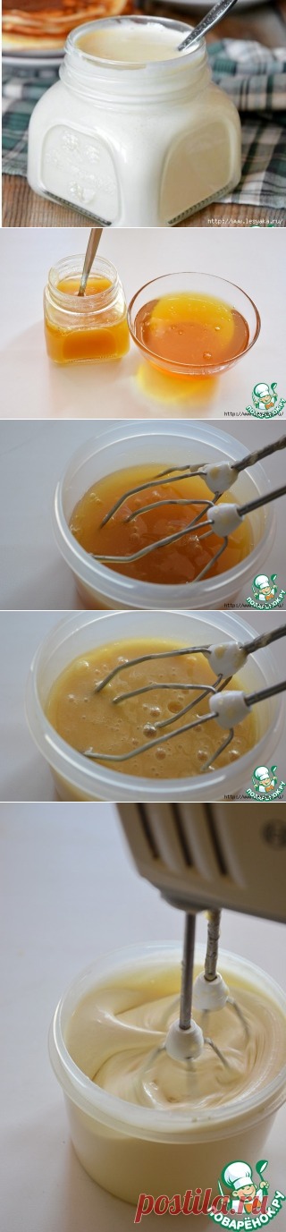 Крем-мед или взбитый мед: фоторецепт к Масленице