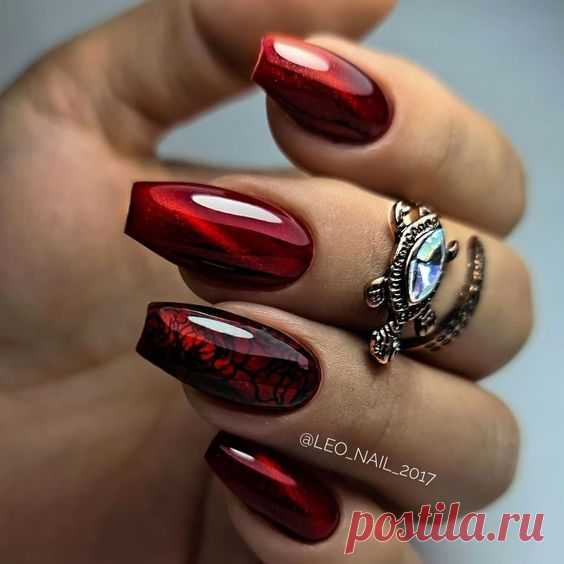 Великолепные бордовые ногти, првда?