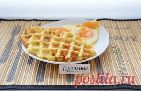 Вафли с сыром и зеленью