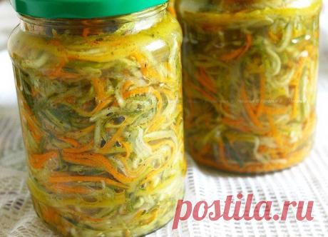 Салат на зиму "Огурцы по-корейски с морковью"