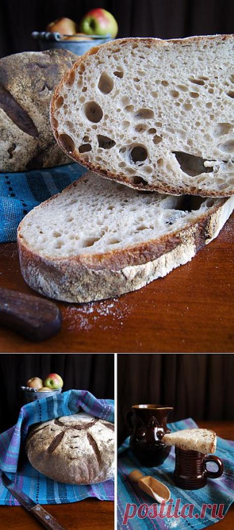 Заметки на кухонных занавесках - Ещё один Французский хлеб (Pain Au Levain), на закваске
