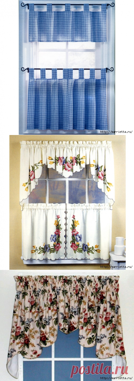 Мастера и умники: Много идей для уютных шторок на кухню