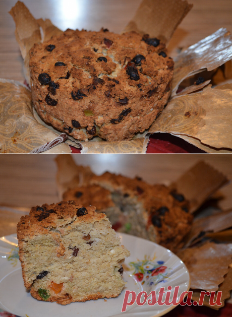 пп-кулич к Пасхе. Простой рецепт на основе овсяной муки