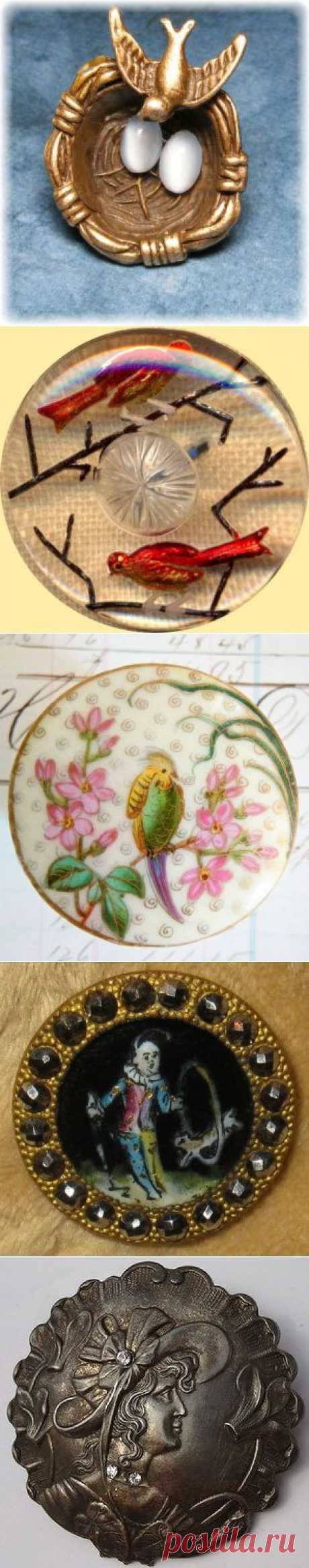 Коллекция старых пуговиц