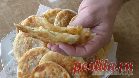 Самые тонкие пирожки с двумя начинками!