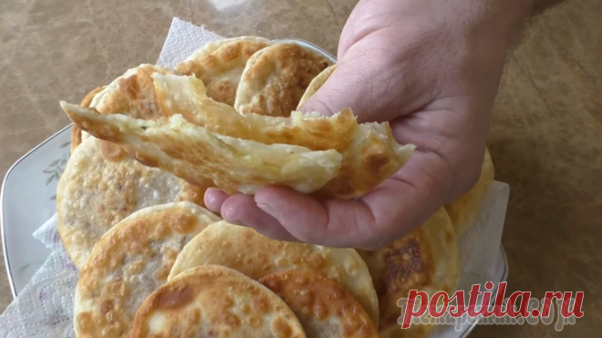 Самые тонкие пирожки с двумя начинками!
