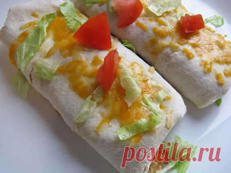 Буррито с бобами и сыром