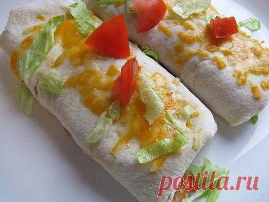 Буррито с бобами и сыром