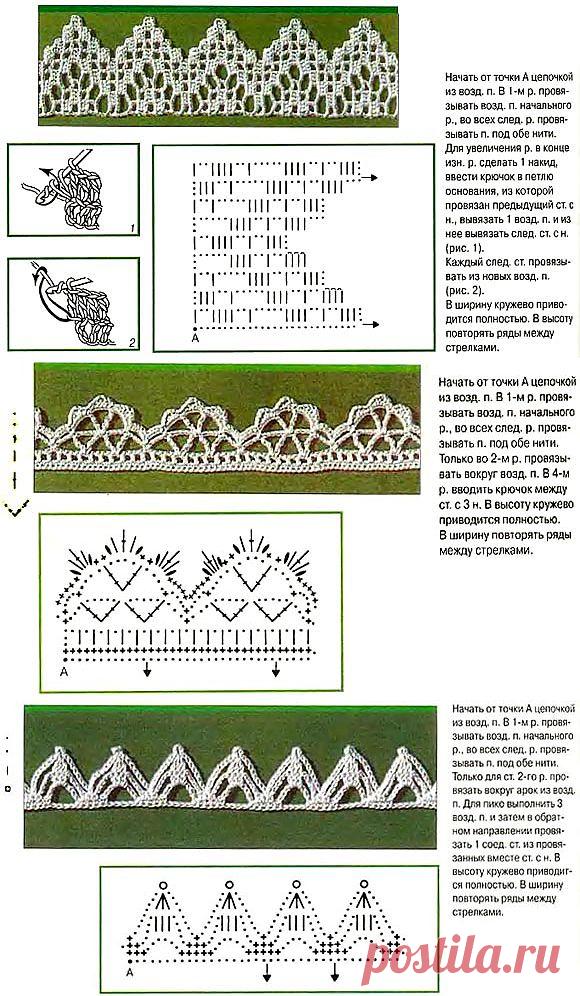 Схемы крючком | Самые лучшие схемы вязания крючком бесплатно