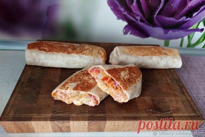 Буррито с курицей и овощами — это взрыв вкуса! | Журнал Ярмарки Мастеров