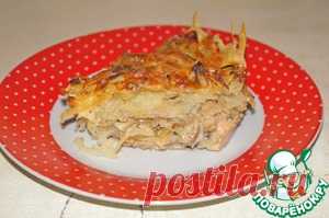 Запеканка из курицы под картофельной стружкой - кулинарный рецепт