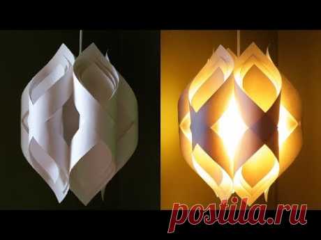 Ogee paper lamp - how to DIY an elegant paper pendant lamp/lantern - EzyCraft