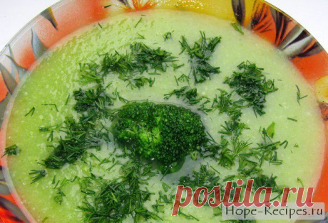 Нежный суп пюре из цветной капусты, брокколи и кабачков © Кулинарный блог #Рецепты Надежды