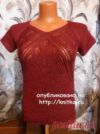 Ажурный топ спицами