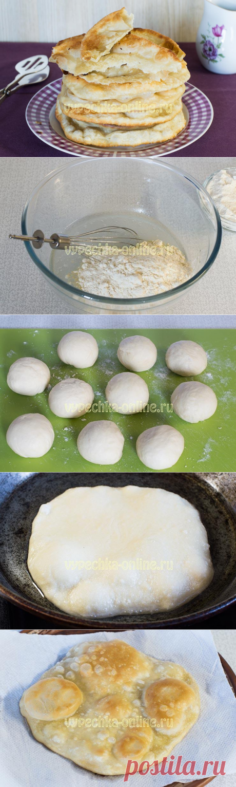 ✔️Лепёшки на минеральной воде и муке на сковороде – 3 простых и быстрых рецепта