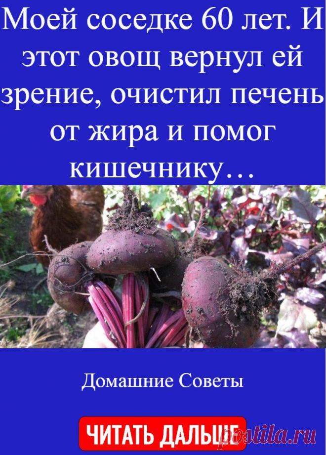 Моей соседке 60 лет. И этот овощ вернул ей зрение, очистил печень от жира и помог кишечнику…