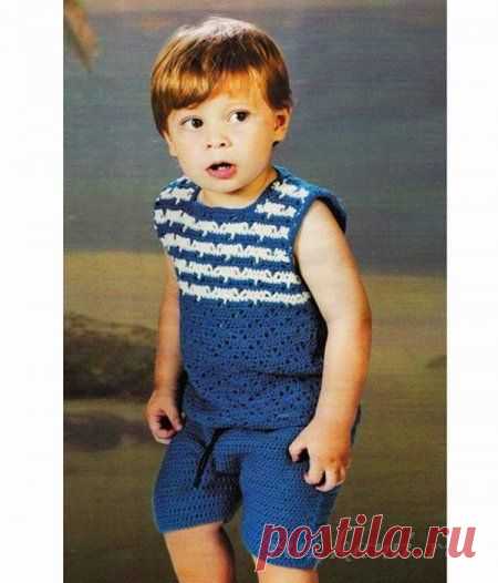 Костюм крючком вязаный для малыша &raquo; Сайт "Ручками" - делаем вещи своими руками