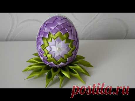 БОЛЬШОЕ ПАСХАЛЬНОЕ ЯЙЦО - СУВЕНИР /  Яйцо  в технике АРТИШОК / Поделка на Пасху / DIY Easter egg