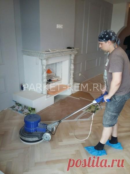 Покрытие паркет маслом