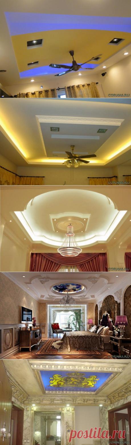 Потолок их гипсокартона фото |