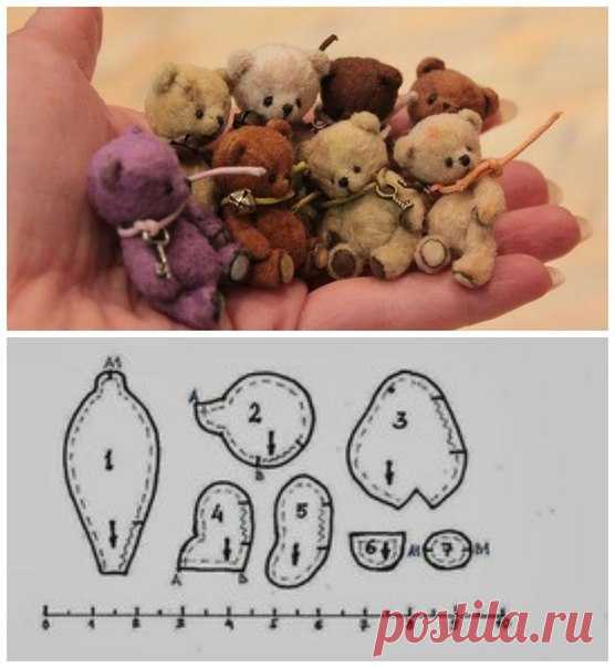 #выкройка #мини #тедди #медведь