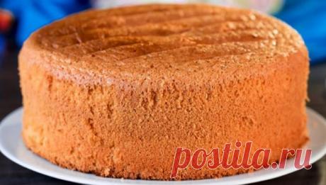 Классический рецепт пышного бисквита — ✎