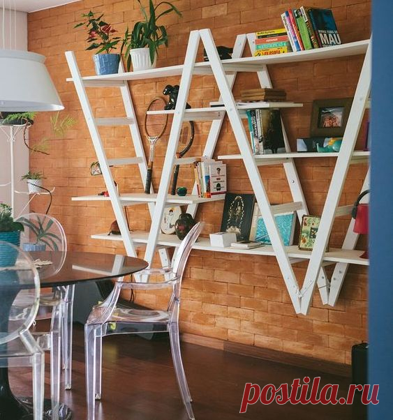 Скандинавский стеллаж своими руками - подборка фото