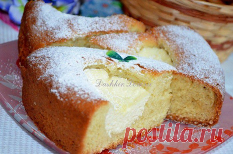 Пирог на кефире с творогом - вкусно - словами не передать!.