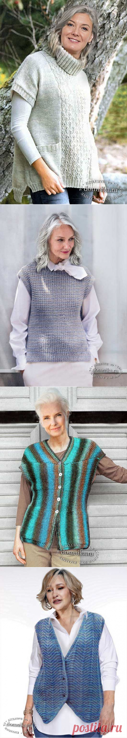 Модные жилеты для пожилых женщин 60 лет - фото моделей жилетов
