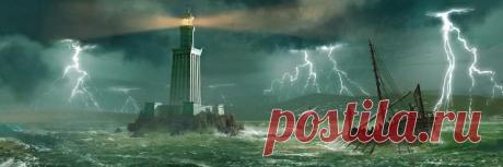 Александрийский маяк и мавзолей Александра Великого | Burabai
Маяк построили около 285 года до нашей эры. Его видно было в море, на расстоянии 300 миль. Его свет достигал до древнего города Неаполь. Волшебный свет, который по средневековым легендам, мог сжечь вражеские корабли.