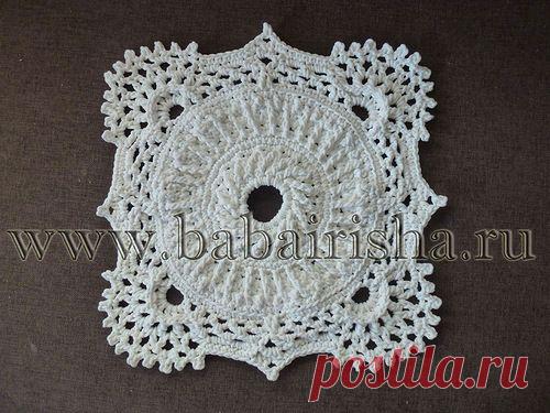 Ажурный коврик крючком. Видеокурс
