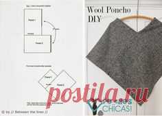 This is probably the easiest poncho you'll ever make that you'll actually wear more than once. It's made from a thick woven wool that I foun...