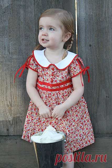 >Сшить летнее детское платье. Очень красивое.