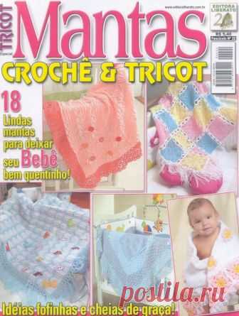 Revista TRICOT-Especial Mantas Crochê & Tricot ~ RECEITA TRICÔ FÁCIL