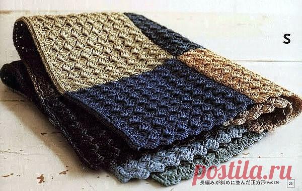 Вяжем коврик из мотивов из категории Интересные идеи – Вязаные идеи, идеи для вязания