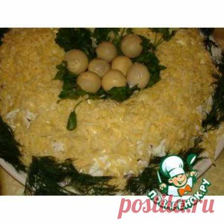 Салат &quot;Птичье гнездо&quot; | Готовим вместе