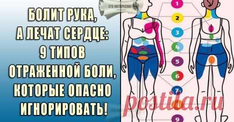 БОЛИТ РУКА, А ЛЕЧАТ СЕРДЦЕ: 9 ТИПОВ ОТРАЖЕННОЙ БОЛИ, КОТОРЫЕ ОПАСНО ИГНОРИРОВАТЬ Почему возникает боль?
Отраженная (иррадиирующая) боль — это болезненные ощущения в области тела, расположенной удаленно от самого очага боли. Подвох заключается в том, что человек может даже не подозревать об опасности, которая ему угрожает, и списывать всё на растяжение связок или мышечную невралгию.
Именно поэтому важно знать, какой вид отраженной боли