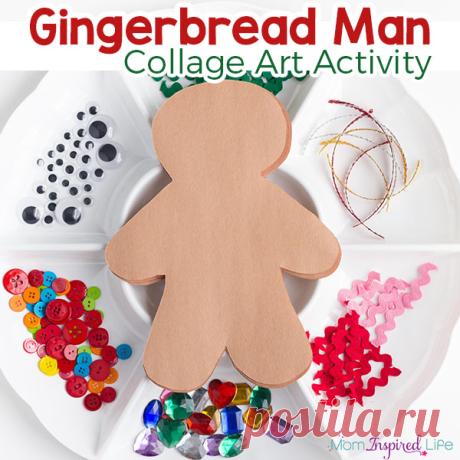 Decorate a Gingerbread Man Art Activity for Kids