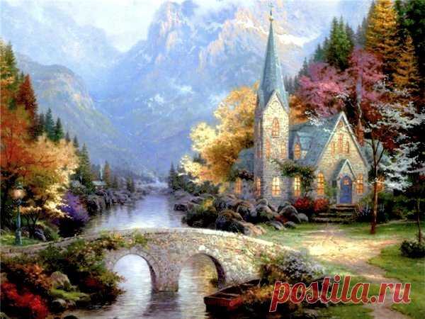 живопись Thomas Kinkade - 69 фото. Фотографии Валентин Иванов.