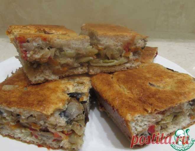 Диетический пирог с капустой и грибами – кулинарный рецепт