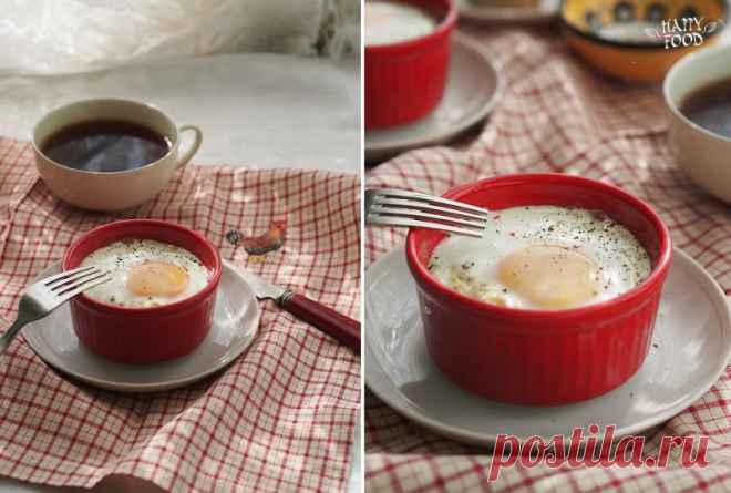 Яйца-кокот с пореем - HAPPYFOOD